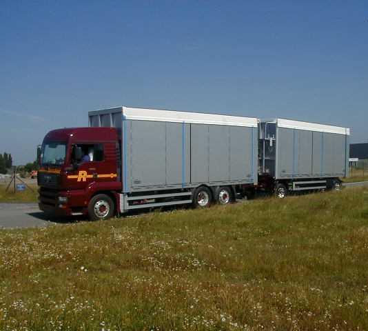 Combination construction trailer with side doors