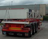 Oplegger container-kipchassis